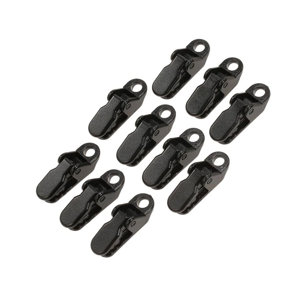 CNMF 10 Pcs Crocodile Clip Awning Clamp Tarp Clips Snap Hangers Tent Camping Survival Tighten Tool Tent Accessory
