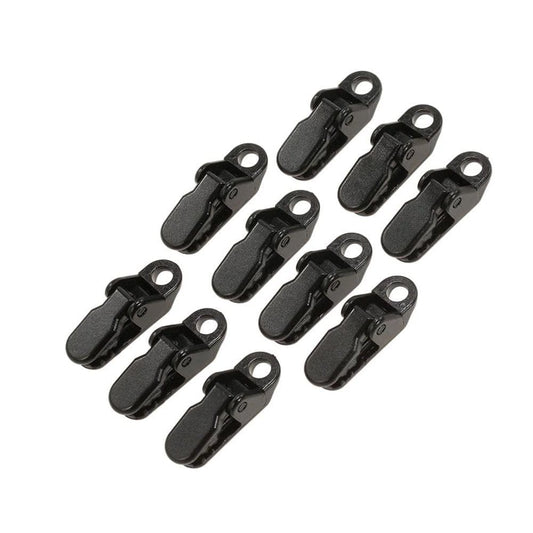 CNMF 10 Pcs Crocodile Clip Awning Clamp Tarp Clips Snap Hangers Tent Camping Survival Tighten Tool Tent Accessory