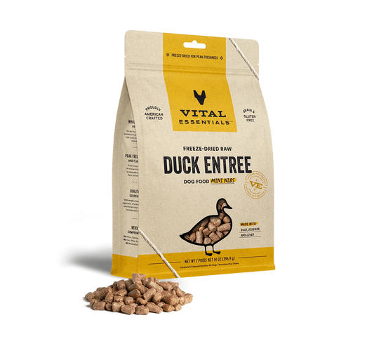 Vital Essentials Dog Freeze Dried Mini Nibs Duck *SPECIAL ORDER*