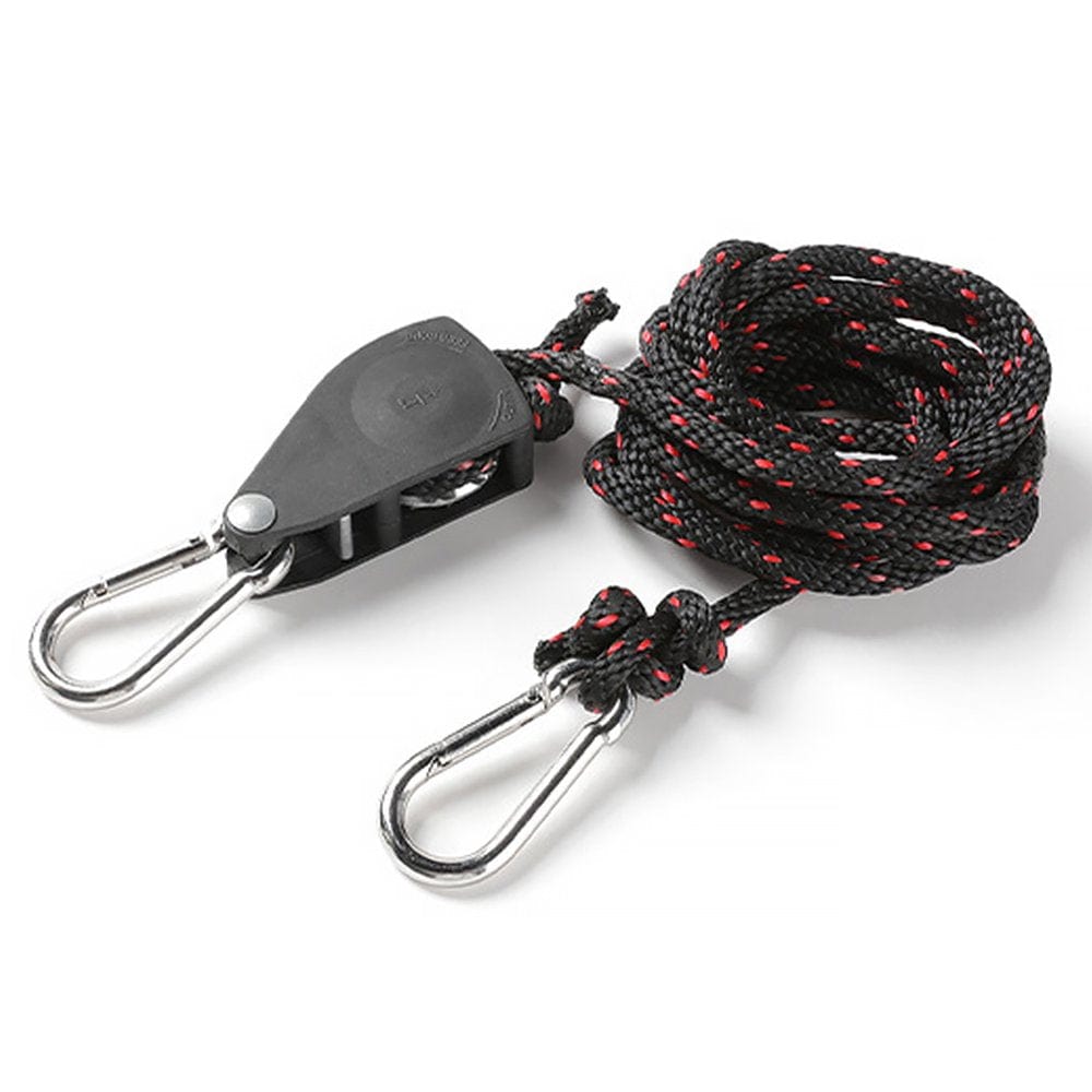 Elenxs Growing Light Rope Ratchet Hanger Tent Greenhouse Tie down Fixture Retractable Gear Garden Outdoor Shade Fix Accessories 2M