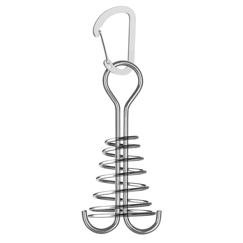 Falaiwang Outdoor Camping Tent Rope Buckle Hook Pallet Accessories with Carabiner Spring