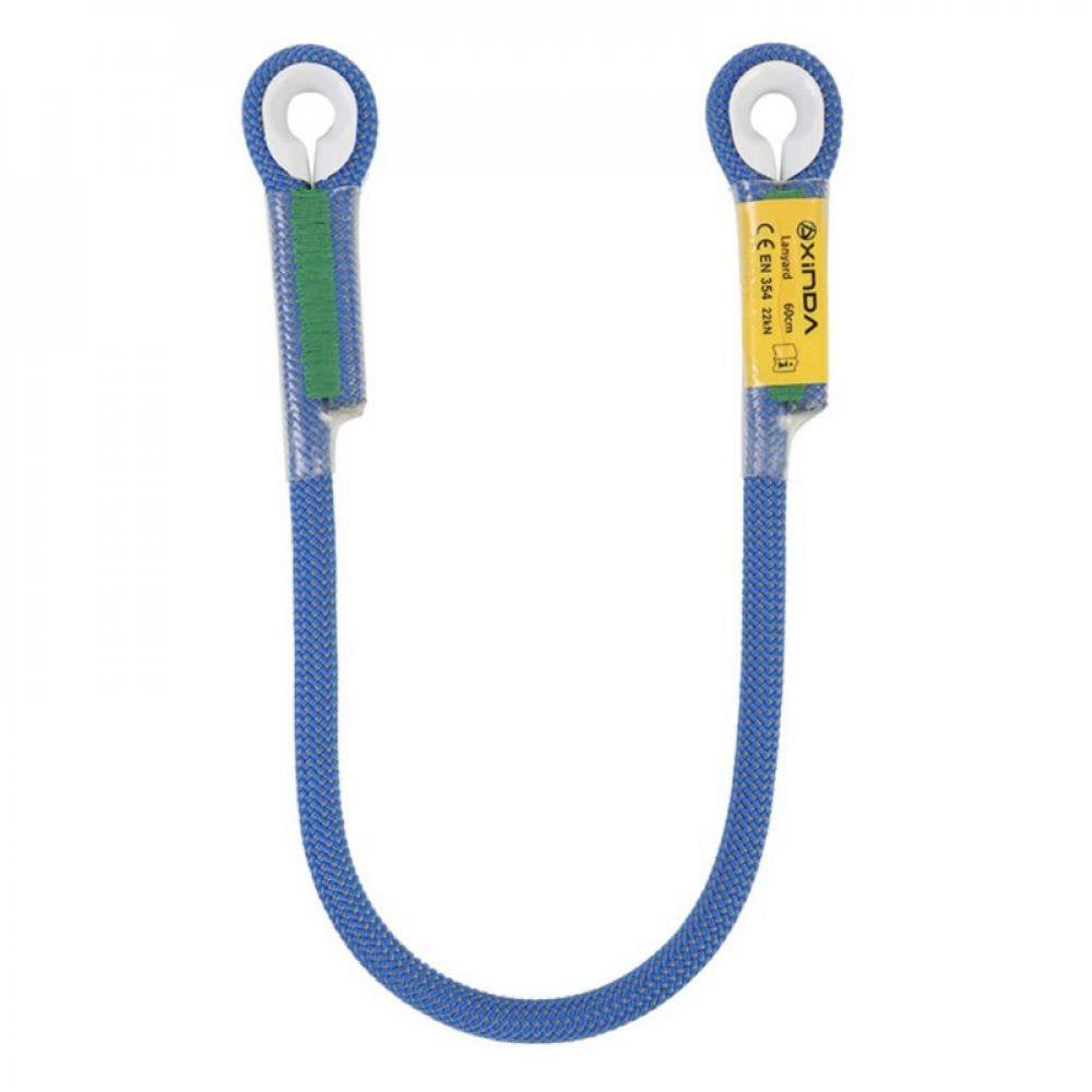 Greyghost 1Pc Professional Rock Climbing Rescue Lanyard Protective Eye-To-Eye Loop Rappelling Rope Mountaineering Accessories Blue 200Cm/78.7"