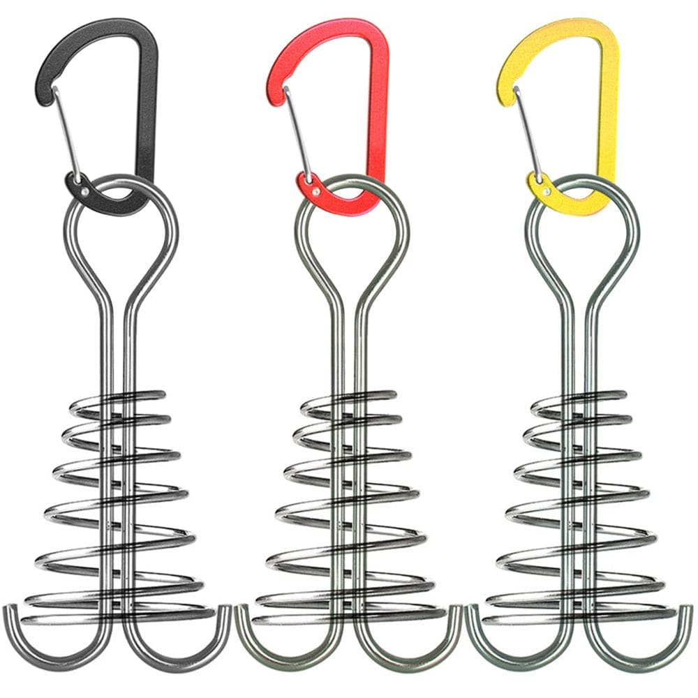 Flm Outdoor Camping Tent Rope Buckle Hook Pallet Accessories with Carabiner Spring