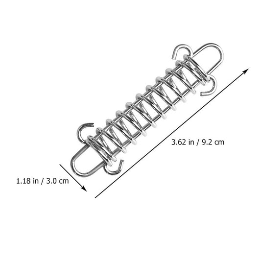Frcolor 1 Set Steel Tent Rope Tensioner Camping Pegs Windproof Spring Tent Buckle