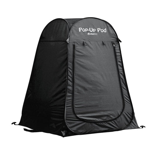 Gigatent 1-Person Pop up Privacy Tent for Camping Changing Room, Portable Shower Station (Black)