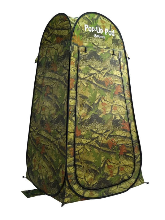 Gigatent 1-Person Pop up Privacy Tent for Camping Changing Room, Portable Shower Station (Camo)