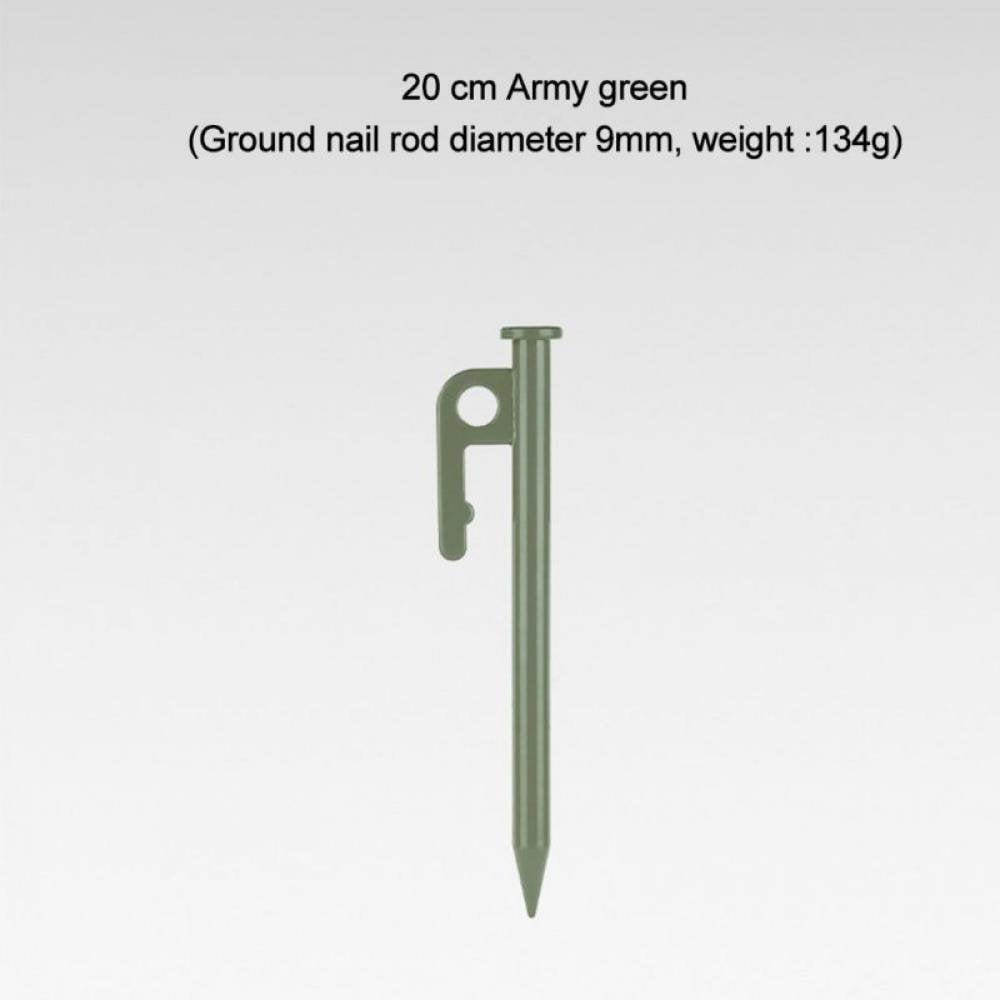 Greyghost 1Pc Tent Pegs High Hardness Camping Pegs Tent Accessories Green 20Cm/7.87"