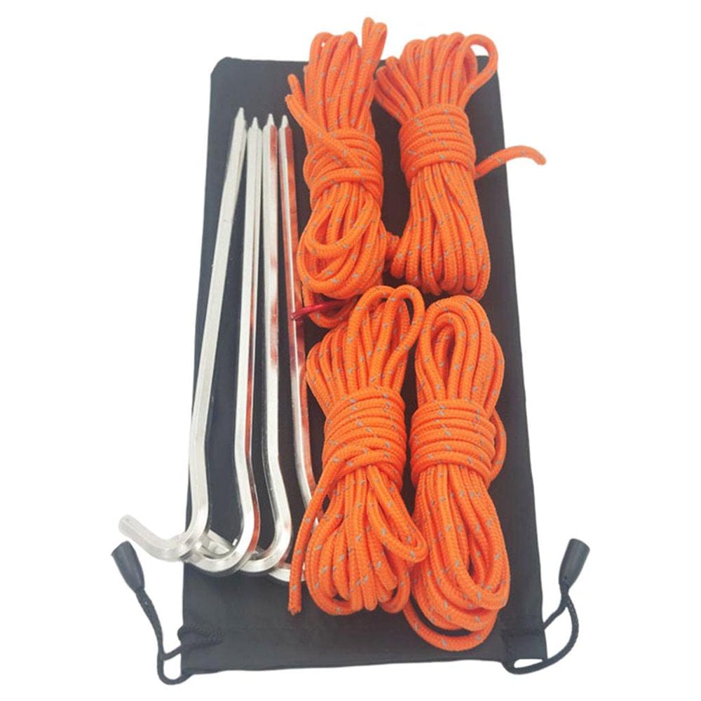 Guy Lines Tent Cord with Adjuster Tensir for Backpacking Accessories Orange
