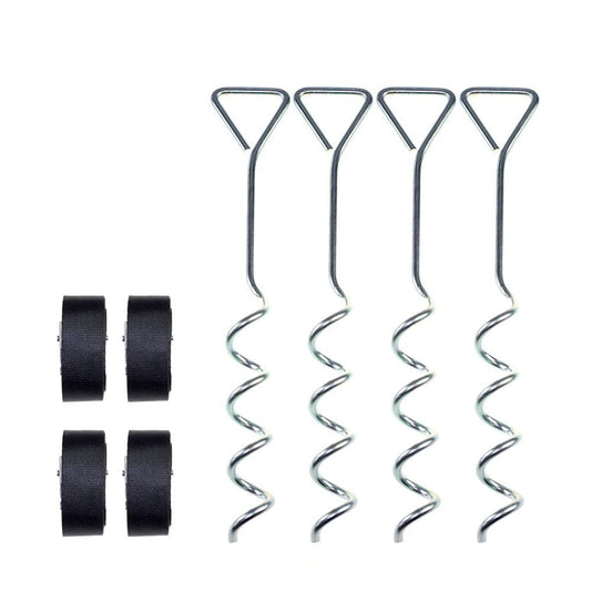 Hemoton 1 Set Outdoor Tent Pegs Spiral Ground Pin Hook Tent Accessories for Tent