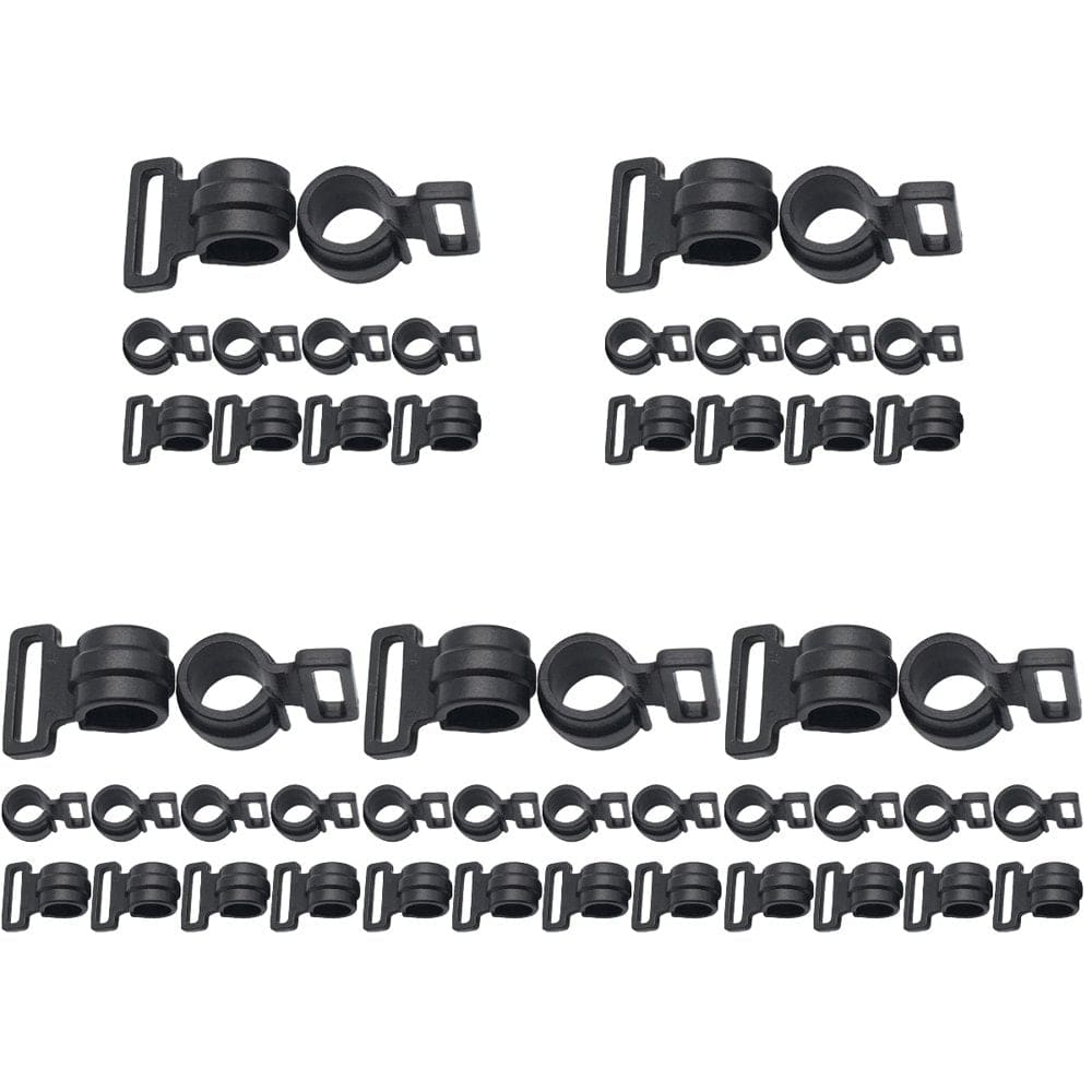 HOMEMAXS 50 Pcs Outdoor Tent Pole Hooks Tent Pole Connection Hooks Plastic Tent Hooks Tent Accessories