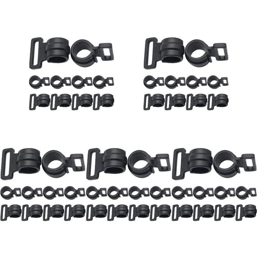 HOMEMAXS 50 Pcs Outdoor Tent Pole Hooks Tent Pole Connection Hooks Plastic Tent Hooks Tent Accessories