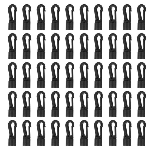 HOMEMAXS 50Pcs Plastic Backpack Hooks Tent Hook Clip Outdoor Travel Bag Accessories