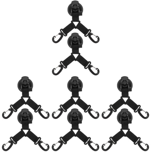 HOMEMAXS 8 Pcs Heavy Duty Car Tent Fixing Hook Suction Anchor Camping Tarp Accessories