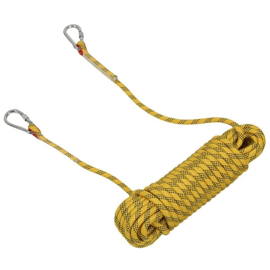 Icdriesnte 20M Outdoor Climbing Rope Diameter 12Mm Outdoor Hiking Accessories High Strength Rope Safety Rope Lifeline Hiking Accessories Yellow