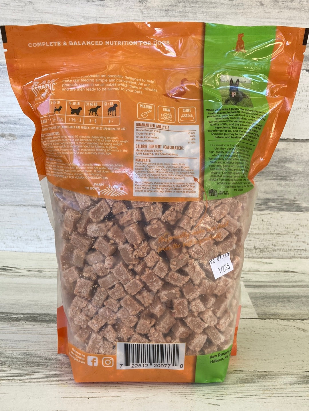 Raw Dynamic Frozen Duck