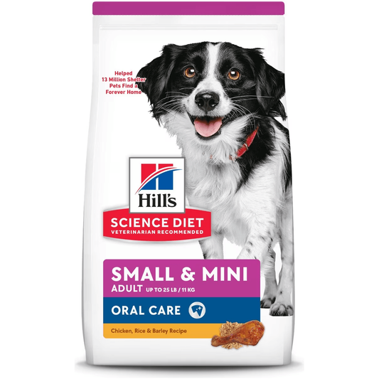 Hill's Science Diet Oral Care Small & Mini Chicken Recipe Adult Dry Dog Food