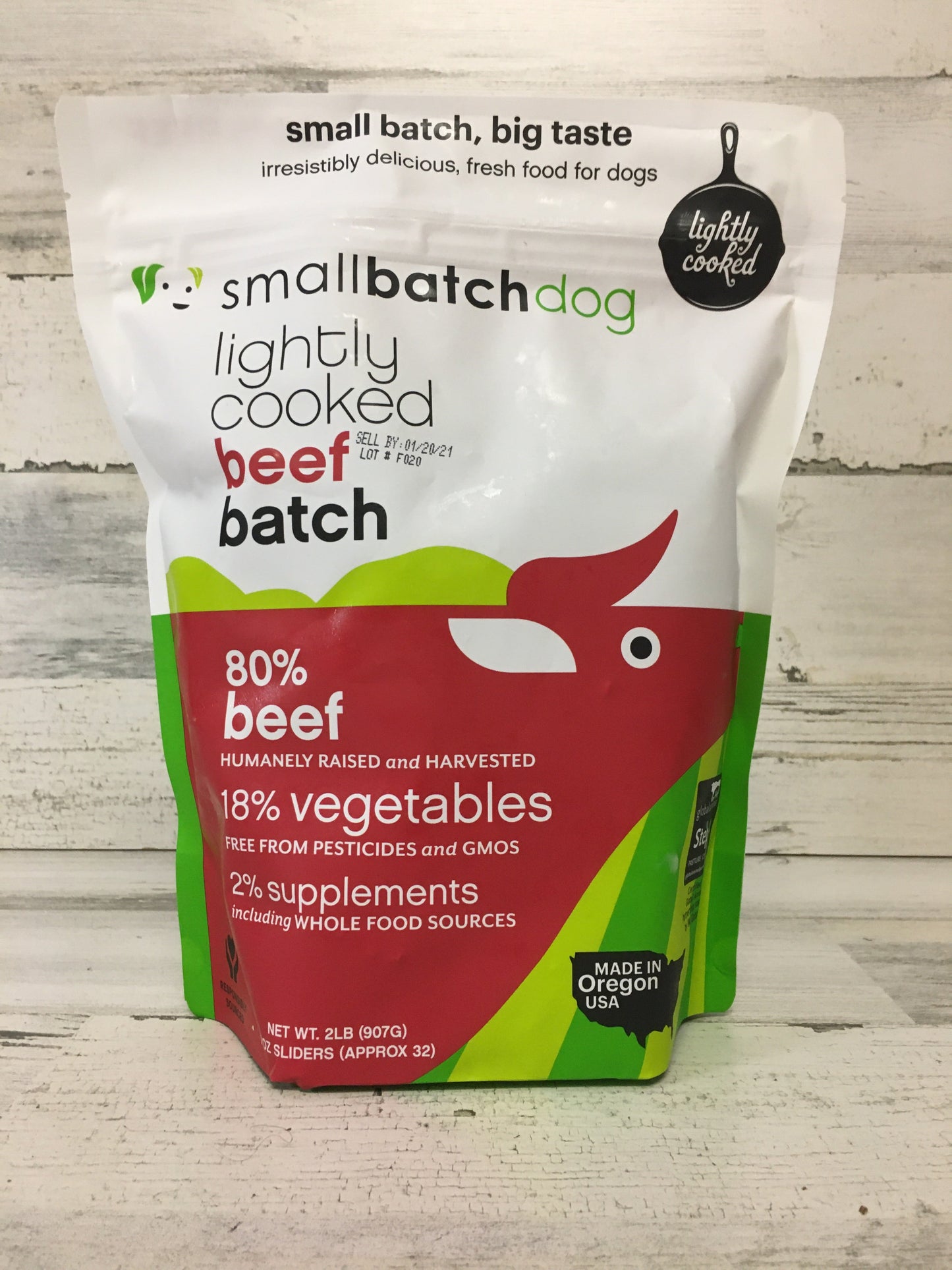 Smallbatch Lightly Cooked Beef Dog Food