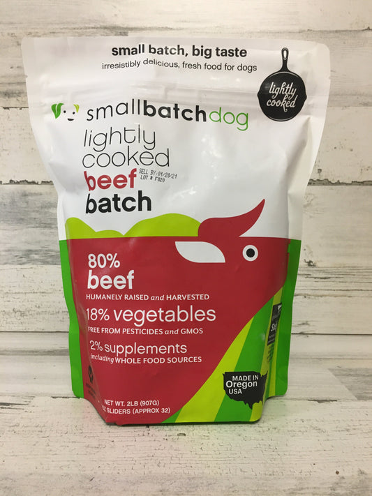 Smallbatch Lightly Cooked Beef Dog Food