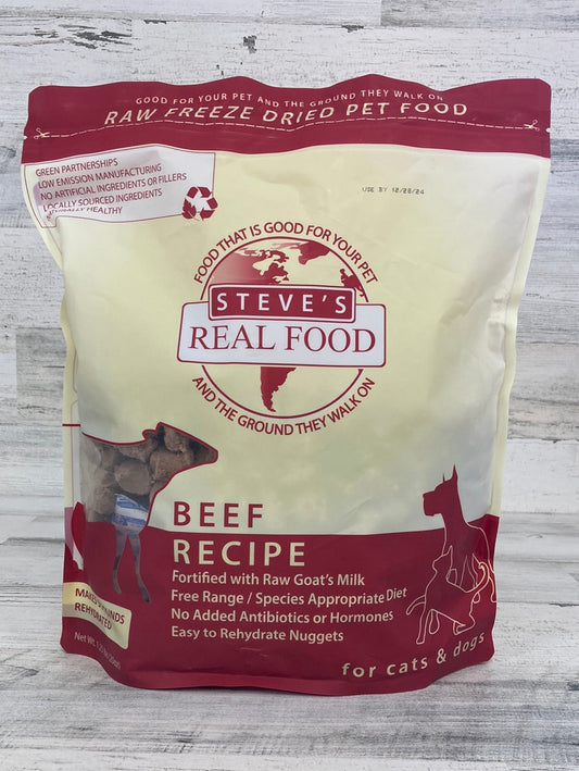 Steve's Real Food Freeze Dried Raw Beef Nuggets 20oz