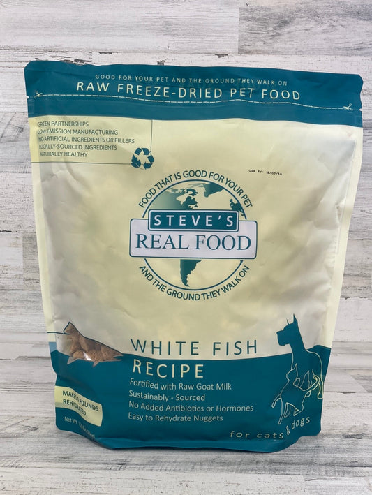 Steve's Real Food Freeze Dried Whitefish Nuggets 20oz
