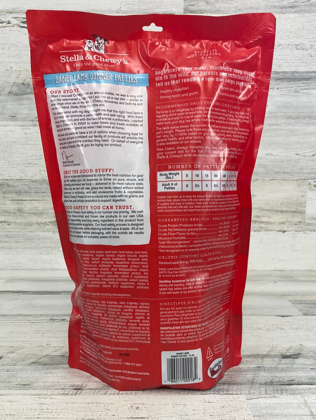 Stella & Chewy's Dandy Lamb Freeze Dried Raw Dog Food