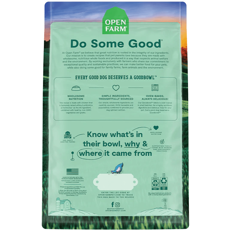 Open Farm GoodBowl Harvest Chicken & Brown Rice Recipe for Dogs