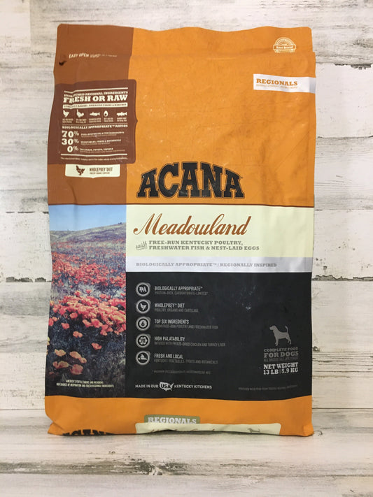 Acana Meadowlands Grain Free Dry Dog Food