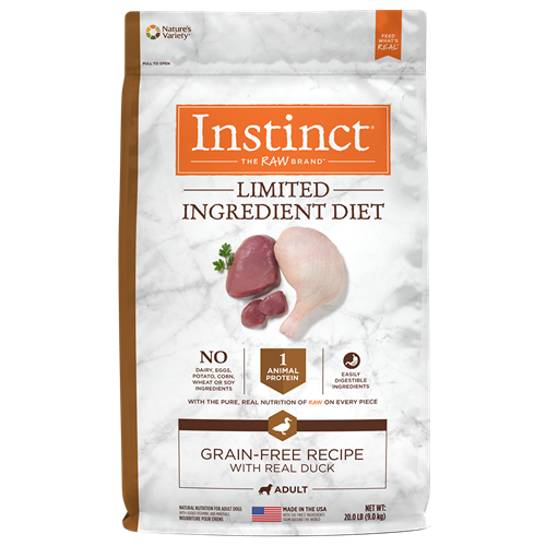 Nature's Variety Instinct Duck LID Grain Free Dry Dog Food