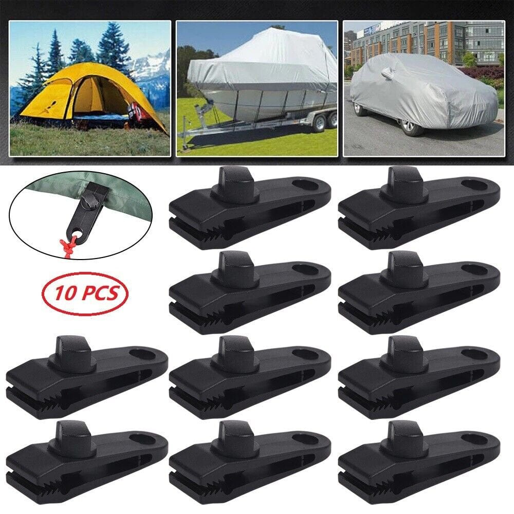 Jahy2Tech 30Pcs Heavy Duty Tent Tarp Tarpaulin Clip Clamp Buckle Camping Tool Hanger