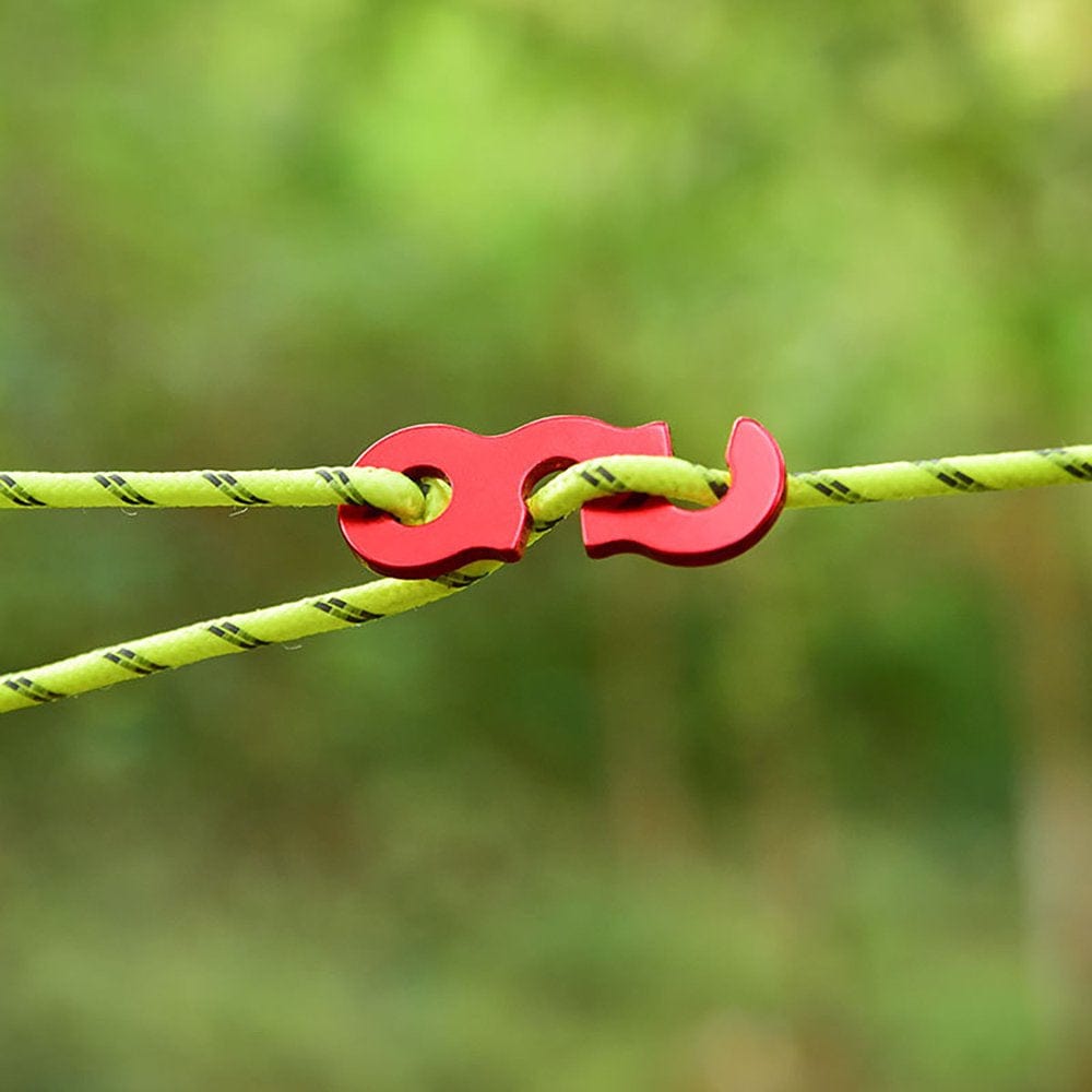 Jsaierl Outdoor Tent Canopy Pull Rope Accessories Three Eye Open Wind Rope Buckle Slip Stop Fixed Rope Buckle Umbrella Rope Buckle