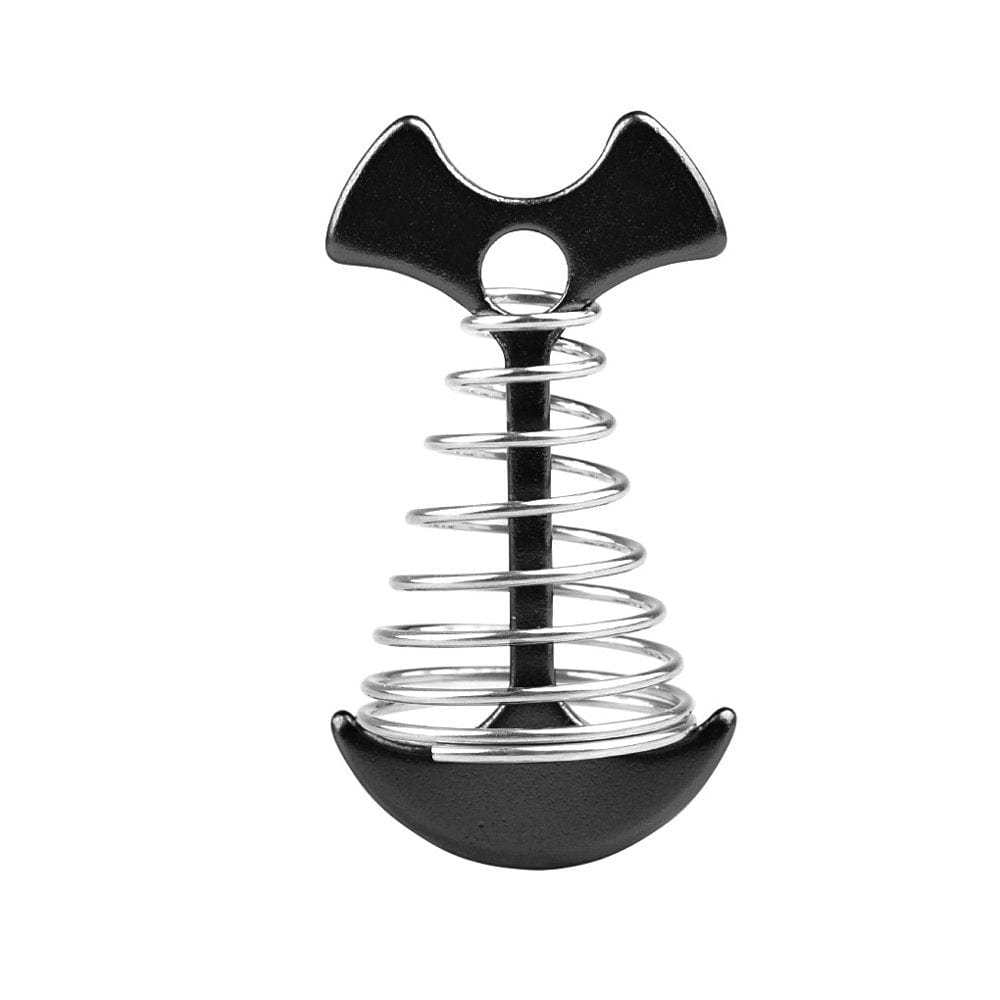 Kironypik Deck Anchor Pegs with Spring Buckle Tent Stakes Portable Wind Rope Kit Camping Accessories Sporting Goods for Outdoor Hiking 5Pcs