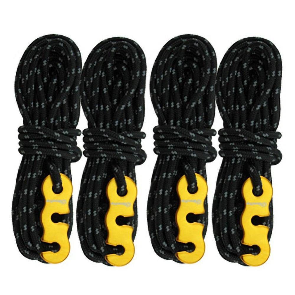 Left Wind 4 Pcs Multifunctional Tent Rope Tent Accessories Outdoor Sports Camping Hiking 400Cm Durable Polypropylene Rope