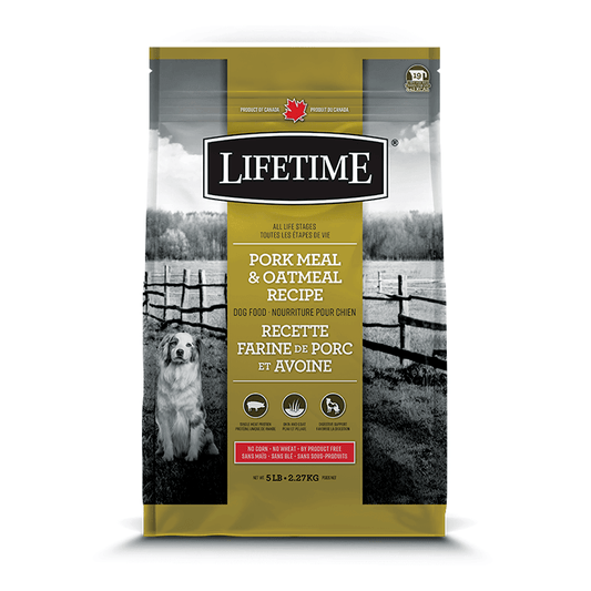Lifetime All Life Stages Dog Food Pork & Oatmeal