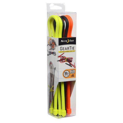 Gear Tie ProPack 18" - Assorted 6-pk - GhillieSuitShop