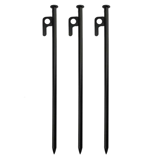 NUOLUX 3Pcs of One Set 30Cm Tent Stake Tent Awning Fixed Pegs Useful Tents Nail Accessory Durable Tent Nails for Outdoor Camping Hiking