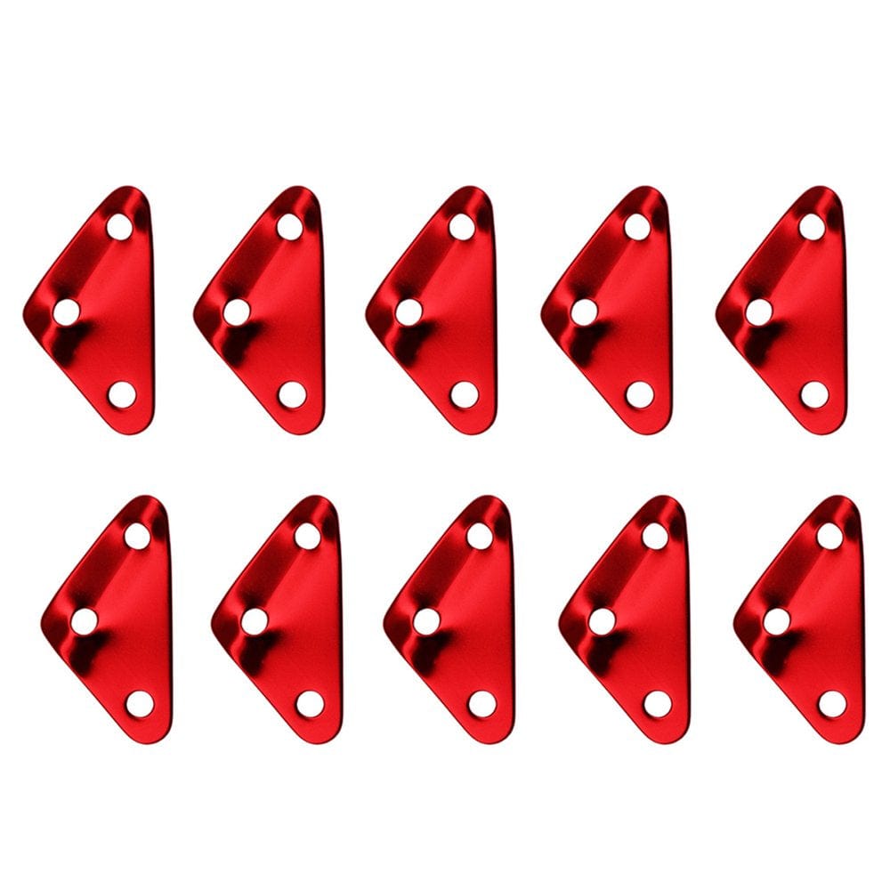 Okwish Tent Tensioners Red Aluminum Alloy Triangle 20 Pieces Canopy Rope Buckle