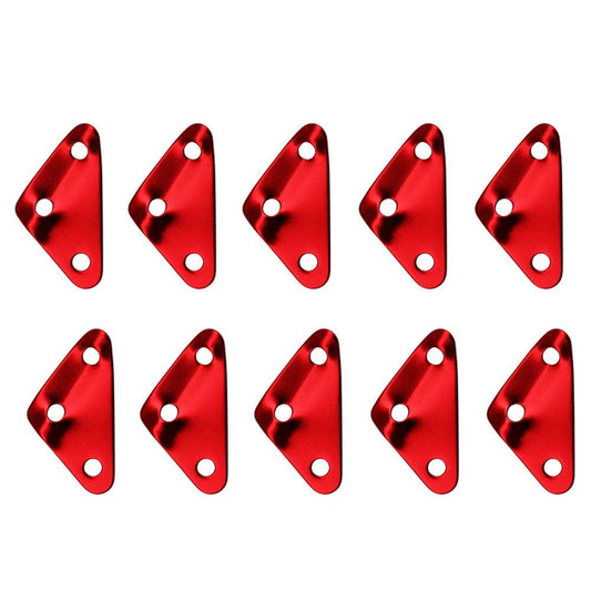Okwish Tent Tensioners Red Aluminum Alloy Triangle 20 Pieces Canopy Rope Buckle