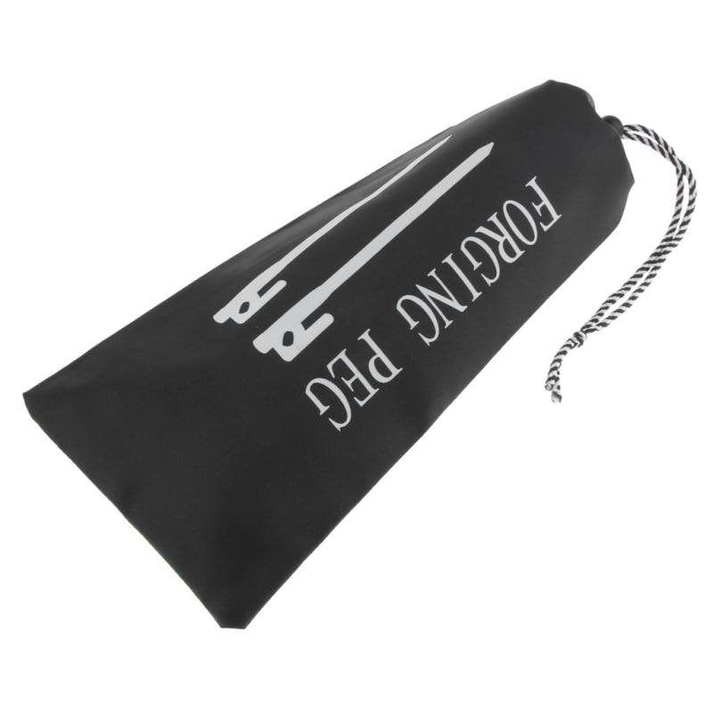 Peg Bag, Portable Oxford Tent Stakes Storage Carrying Bags for Camping, Hiking, Gardening - 40Cm