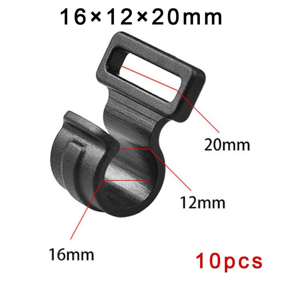 Plastic C Clips Tent Hook Pole Reusable Black Camping New High Quality