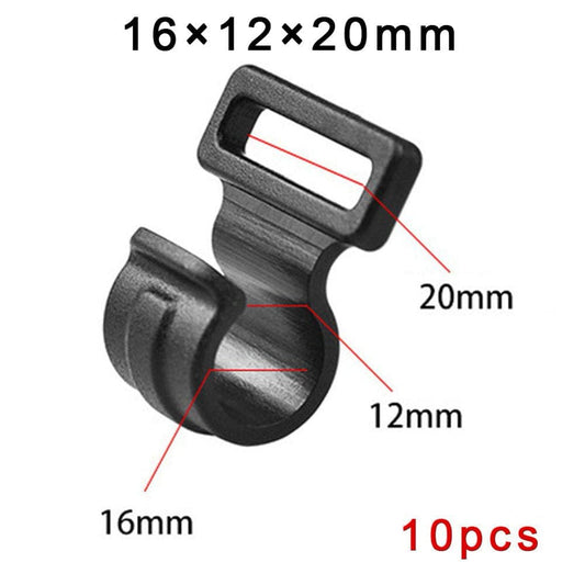 Plastic C Clips Tent Hook Pole Reusable Black Camping New High Quality