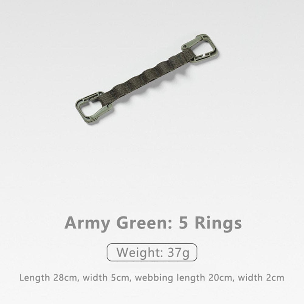 Popvcly 1Pc Outdoor Camping Rope Multi-Purpose Hanging Rope Tent Canopy Accessories Nylon Storage Accessories Plastic D Buckle Camping Rope Green M