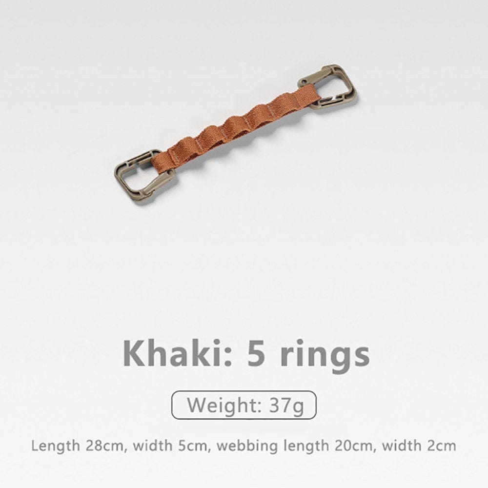 Popvcly 1Pc Outdoor Camping Rope Multi-Purpose Hanging Rope Tent Canopy Accessories Nylon Storage Accessories Plastic D Buckle Camping Rope Green M