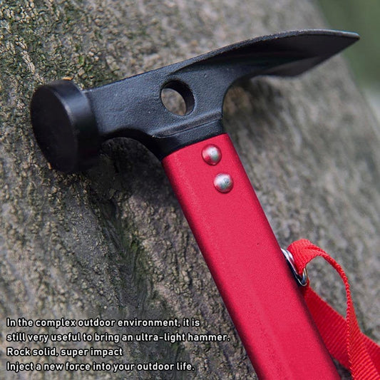 Portable Aluminium Alloy Handle Outdoor Camping Hammer Tent Peg Stake Puller, Tent Peg Puller, Tent Peg Hammer