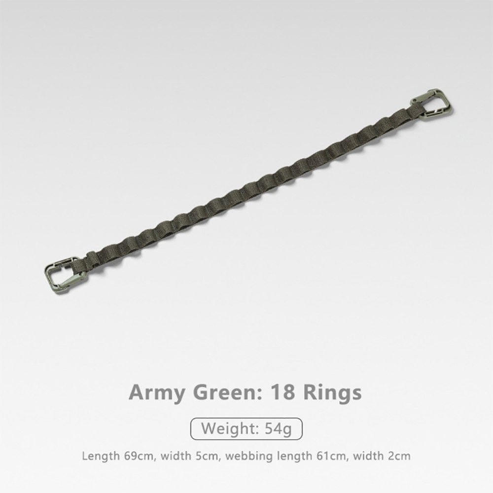 Praeter 1Pc Outdoor Camping Rope Multi-Purpose Hanging Rope Tent Canopy Accessories Nylon Storage Accessories Plastic D Buckle Camping Rope Green M