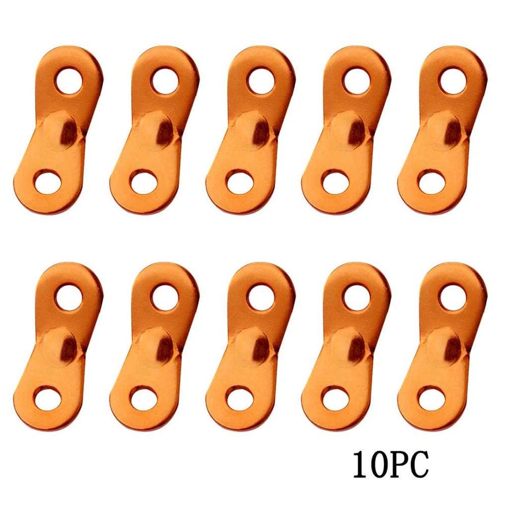 Rdeuod 10Pcs Camping Accessories, Tent Cord Tensioners Rope Adjuster , Tent Wind Rope Buckle Fastener for Camping Hiking Picnic Outdoor Activities - Red - 3.9Cmx1.6Cm