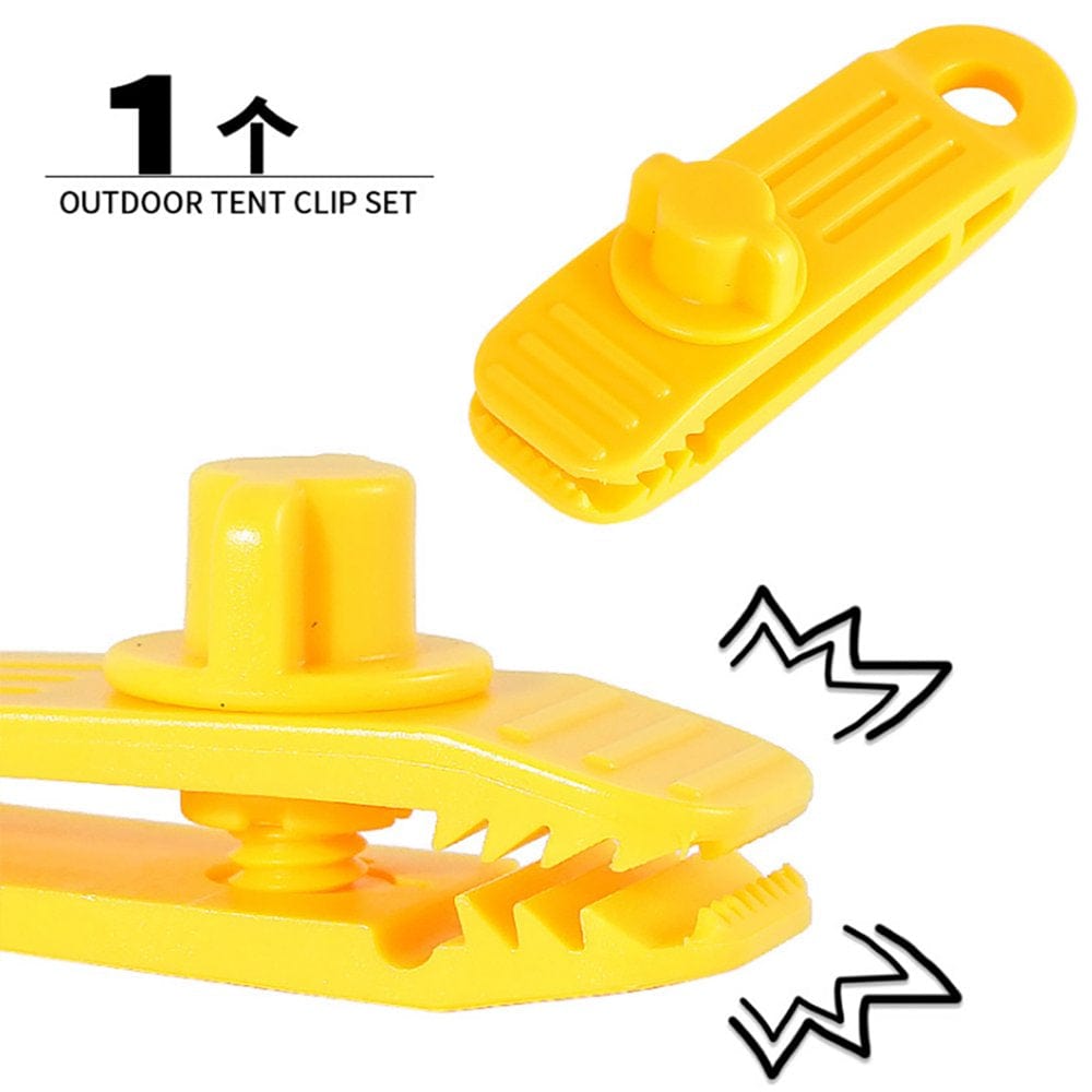 Rdeuod Tarp Clips, Tent Clip Secures Tarps Awning Clamp Set , Essential Camping Accessories, Reusable Tent Tarp Tarpaulin Clip Clamp Buckle Camping Tool 1Pc - Red - 3.1X1.1X1.0In