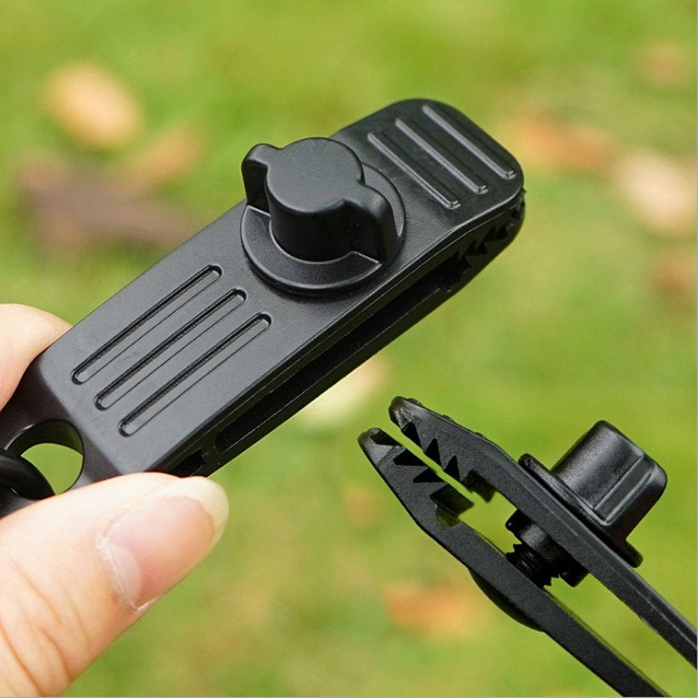 Rdeuod Tarp Clips, Tent Clip Secures Tarps Awning Clamp Set , Essential Camping Accessories, Reusable Tent Tarp Tarpaulin Clip Clamp Buckle Camping Tool 1Pc - Red - 3.1X1.1X1.0In