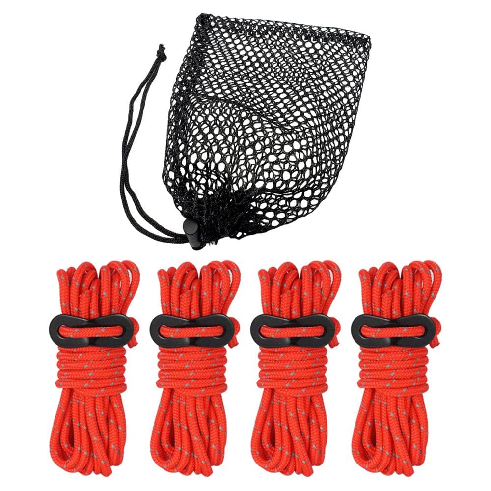 Reflective Cord Pack Tent Rope High-Strength Lightweight with Cord for Tying down Tarps, Camping Tent, Outdoor Packaging