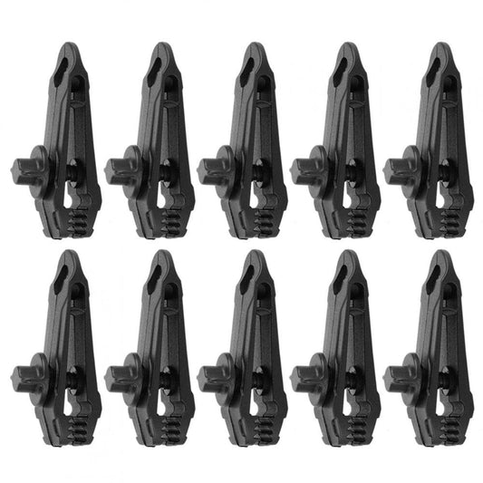 Reusable Tent Tarp Tarpaulin Clip Clamp Buckle Camping Tool Heavy Duty