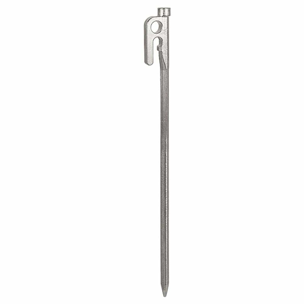 Saisrt Outdoor Stainless Steel Nails Canopy Tent Windproof Fixing Accessory Nail Camping Casting Ground Nail, Silver 30Cm